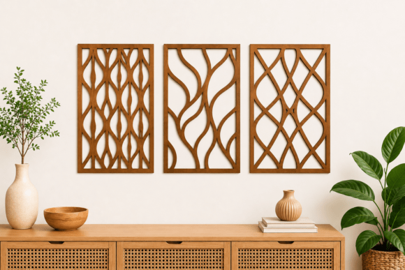 Abstract Geometric Wall Art SVG Bundle