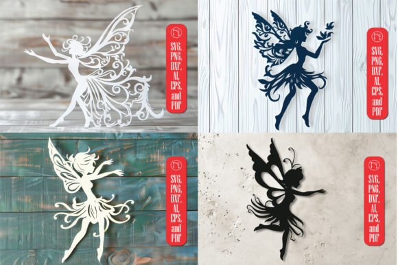 Enchanting Laser Cut Wood Fairy SVG Cut File Bundle