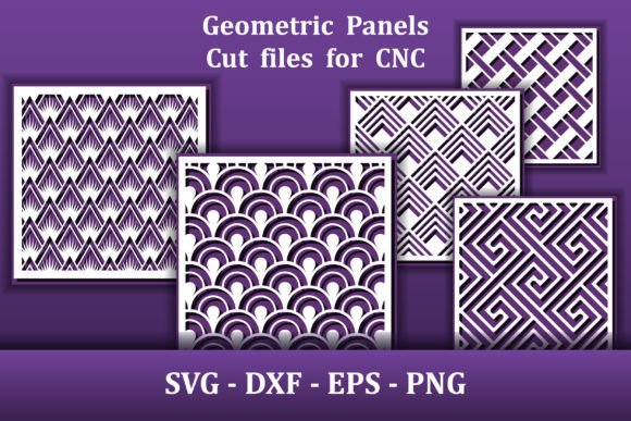 Geometric Panels Laser Cut Files: Modern Design Templates