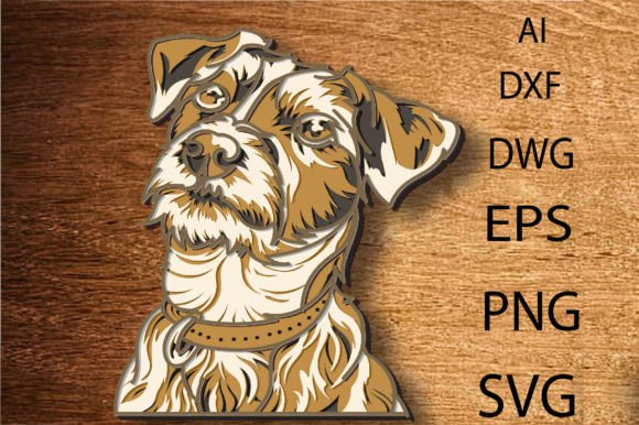 Jack Russell Terrier Multilayer Svg