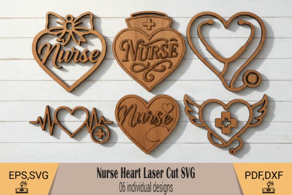 Nurse Heart Laser Cut SVG: Designs for Meaningful Gifts