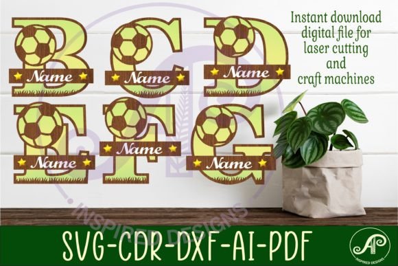 Soccer Monogram Letter Bundle: Craft Your Team Spirit